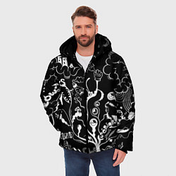 Куртка зимняя мужская Музыкальное древо, цвет: 3D-черный — фото 2