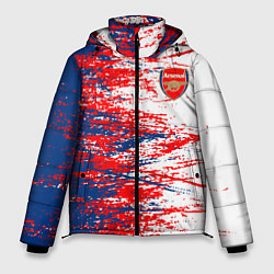 Куртка зимняя мужская Arsenal fc арсенал фк texture, цвет: 3D-красный