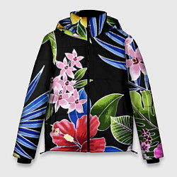 Куртка зимняя мужская Floral vanguard composition Летняя ночь Fashion tr, цвет: 3D-красный