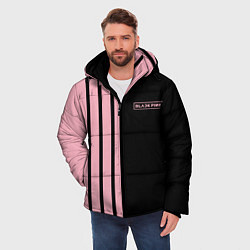 Куртка зимняя мужская BLACKPINK HALF BLACK-PINK MINI LOGO, цвет: 3D-светло-серый — фото 2