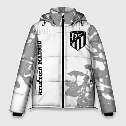 Куртка зимняя мужская Atletico Madrid Sport на темном фоне, цвет: 3D-черный