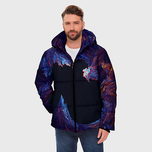 Мужская зимняя куртка Ледяной Коралловый Риф / 3D-Красный – фото 3