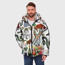 Куртка зимняя мужская Underground vanguard pattern fashion 2088, цвет: 3D-светло-серый — фото 2