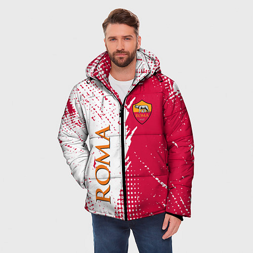 Мужская зимняя куртка Roma краска / 3D-Красный – фото 3