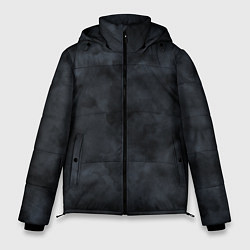 Куртка зимняя мужская Акварельные разводы черный, цвет: 3D-черный