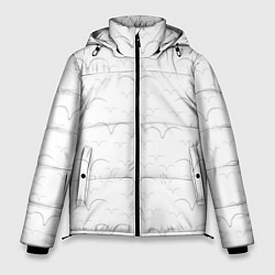 Куртка зимняя мужская Белые чайкив полете, цвет: 3D-черный