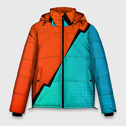Куртка зимняя мужская Геометрическая композиция Fashion trend, цвет: 3D-светло-серый