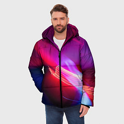 Куртка зимняя мужская Неоновая палитра цветов - Красный, цвет: 3D-красный — фото 2