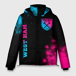 Куртка зимняя мужская West Ham Neon Gradient, цвет: 3D-черный