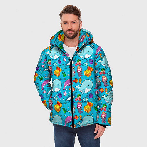Мужская зимняя куртка SEA DIVING / 3D-Светло-серый – фото 3