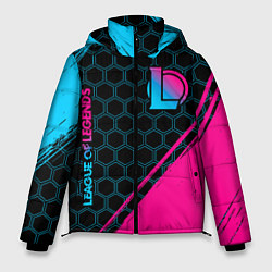 Куртка зимняя мужская League of Legends Neon Gradient, цвет: 3D-черный