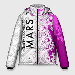 Куртка зимняя мужская Thirty Seconds to Mars rock legends, цвет: 3D-черный