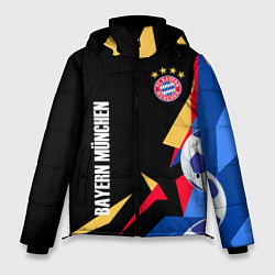 Мужская зимняя куртка Bayern munchen Sport - цветные геометрии