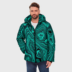 Куртка зимняя мужская Имитация камня - яшма, цвет: 3D-светло-серый — фото 2