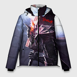 Куртка зимняя мужская Берсерк С Мечечём На Плече, цвет: 3D-светло-серый