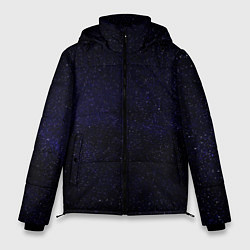 Куртка зимняя мужская Молчаливые космические дали, цвет: 3D-черный