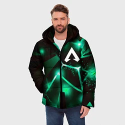 Куртка зимняя мужская Apex Legends разлом плит, цвет: 3D-черный — фото 2