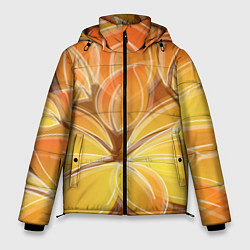 Куртка зимняя мужская Волшебные лепестки, цвет: 3D-светло-серый