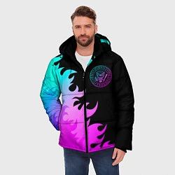 Куртка зимняя мужская Ramones неоновый огонь, цвет: 3D-черный — фото 2