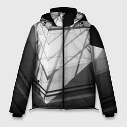 Мужская зимняя куртка Абстрактные тени и геометрические фигуры