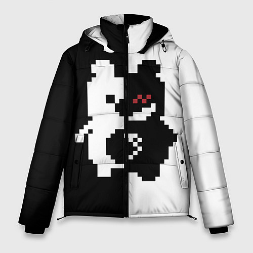 Мужская зимняя куртка Monokuma pixel / 3D-Светло-серый – фото 1