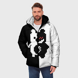 Куртка зимняя мужская Monokuma pixel, цвет: 3D-светло-серый — фото 2
