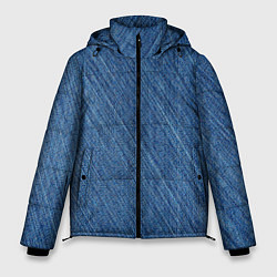 Мужская зимняя куртка Деним - джинсовая ткань текстура
