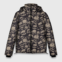 Куртка зимняя мужская Череп и брызги, цвет: 3D-светло-серый