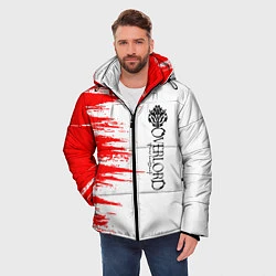 Куртка зимняя мужская Overlord - текстура, цвет: 3D-красный — фото 2