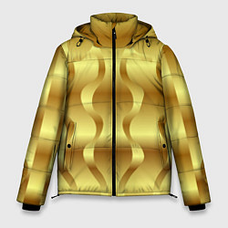 Куртка зимняя мужская Золото абстрактная графика, цвет: 3D-светло-серый