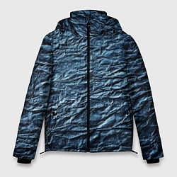 Куртка зимняя мужская Текстура мятой бумаги, цвет: 3D-красный