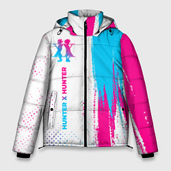 Куртка зимняя мужская Hunter x Hunter neon gradient style: по-вертикали, цвет: 3D-черный