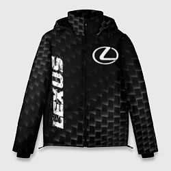 Куртка зимняя мужская Lexus карбоновый фон, цвет: 3D-черный