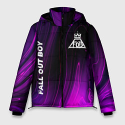 Куртка зимняя мужская Fall Out Boy violet plasma, цвет: 3D-черный