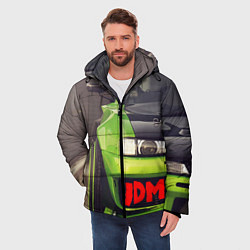 Куртка зимняя мужская JDM машина зеленая тюнингованная, цвет: 3D-черный — фото 2