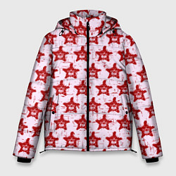 Куртка зимняя мужская Череп и звезда, цвет: 3D-светло-серый