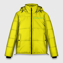 Куртка зимняя мужская Киберпанк - Лого Дэвида, цвет: 3D-красный