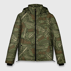 Куртка зимняя мужская Гора оружия, цвет: 3D-светло-серый