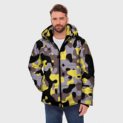 Куртка зимняя мужская Камуфляж Yellow Stinger, цвет: 3D-черный — фото 2