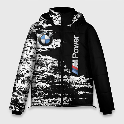 Мужская зимняя куртка BMW M Power - pattern / 3D-Светло-серый – фото 1