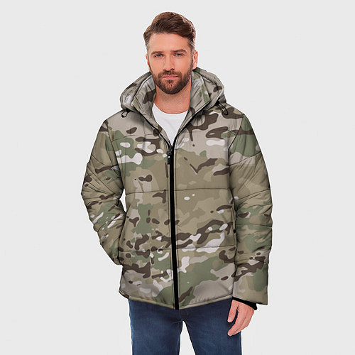 Мужская зимняя куртка Камуфляж Multicam / 3D-Светло-серый – фото 3