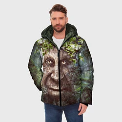 Куртка зимняя мужская Мудрое Таинственное Дерево, цвет: 3D-черный — фото 2