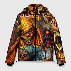 Мужская зимняя куртка Монстры ужасные хэллоуинские