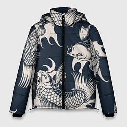 Куртка зимняя мужская Japan carp, цвет: 3D-светло-серый