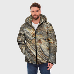 Куртка зимняя мужская Камень stone, цвет: 3D-черный — фото 2