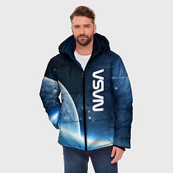 Куртка зимняя мужская Космическое пространство - NASA, цвет: 3D-светло-серый — фото 2