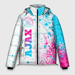 Куртка зимняя мужская Ajax neon gradient style: по-вертикали, цвет: 3D-черный