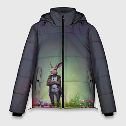 Куртка зимняя мужская Кролик на стиле, цвет: 3D-красный
