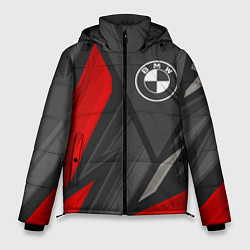 Куртка зимняя мужская BMW sports racing, цвет: 3D-черный