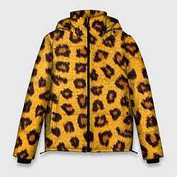 Куртка зимняя мужская Текстура леопарда, цвет: 3D-красный